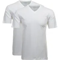 Ragman Herren T-Shirt 2er Pack - 1/2 Arm, Unterhemd, V-Neck