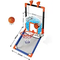 Lobbes Basketballbrett Spielzeug für Tür und Boden - Basketballset