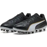 Puma KING 20 PRO FGAG - Black-White-Gold, Größe:10
