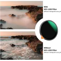 K&F Concept 67MM Variable ND3-ND1000 Lens Filter (1.5-10 Stops) 28 Multi-Layer Green Coatings (Nano-X Series)