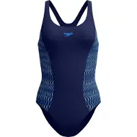 Speedo - Women's Placement Muscleback - Badeanzug Gr 40 blau