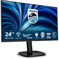Philips 24B2U3601, 60,5 cm (23.8"), 2560 x 1440 Pixel, Quad HD, LCD, Schwarz