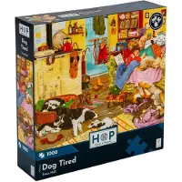 The House of Puzzles Puzzle Hund müde 1000 Teile Puzzle Spiel