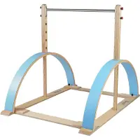 Sport-Thieme Kirec Kinder-Turnreck "Kirec", Holz-Grün (HG1020), Ohne Fallschutzmatten