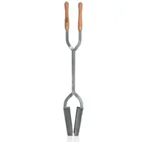 Vito Kreuzschaufel mit 2 Stielen für Pfostenlöcher Gehärteter Stahl Holzstiel 121.5 cm