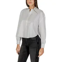 Armani Exchange für Damen. XW001180AF12812U0002 Langarmhemd weiß (XS), Lässig, Baumwolle