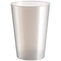 Monouso - Wiederverwendbarer Schnapsglas PS Moon Perlweiß 230ml (25 Stück)