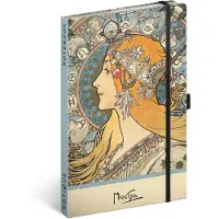 Presco Alphonse Mucha Notizbuch A5 Sternzeichen