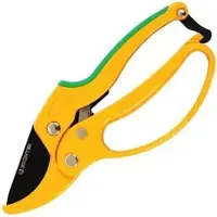 GRUNTEK Gartenschere UHU, Amboss, Kunststoffgriff mit Softgrip, mit Ratsche, schneidet bis 24 mm Ø