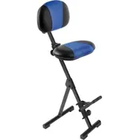 MeyChair Stehhilfe Futura, AF-SR-KL-AH, mit Rückenlehne, Kunstleder, blau, 54-90 cm