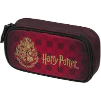 Baagl Schul-Federmäppchen Harry Potter Hogwarts mit 1 Reißverschluss Rot