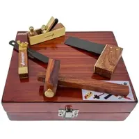 Paulimot Mini-Holzbearbeitungs-Set, 4-teilig, Rosenholz