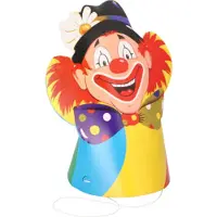 Papstar 6 X 5 Hütchen "Clowngesicht"
