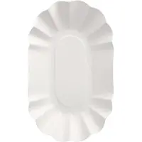 Papstar Schalen, Pappe "pure" oval 9 cm x 16 cm x 3 cm weiß 1000 Stück