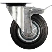 VOREL SCHWARZES GUMMI-LENKRAD 200 mm 87317
