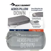 Sea to Summit - Ultraleichtes und kompaktes Kissen - Aeros Down Large Neutral Grey - Grau