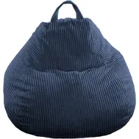 Bananair Birnen-Sitzsack aus Cord mit abnehmbarem Bezug 80 x 70 cm, Dunkelblau