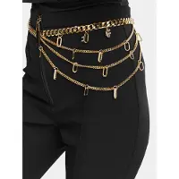 Elisabetta franchi Taillengürtel CT-22B-62E2-V450 Goldfarben