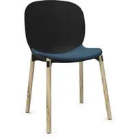 Flokk Profim Noor 6085S Konferenzstuhl Besucherstuhl, 4-Bein Holz, 3D-Furnierschale, Sitzpolster frei konfigurierbar