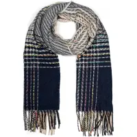 StyleBREAKER Strickschal "Feinstrick Schal Zick-Zack gestreift" 1 Stk.