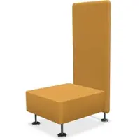 Flokk Profim Wall In 11 1-er Sitzbank mit einer Trennwand frei konfigurierbar