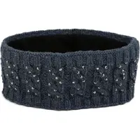 StyleBREAKER Stirnband "Stirnband mit Zopfmuster & Strass" 1 Stk.