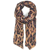 StyleBREAKER Schal "Schal Leoparden Muster Gold Metallic" 1 Stk.