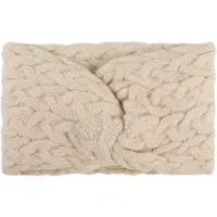 StyleBREAKER Stirnband "Strick Stirnband mit Zopfmuster und Twist Knoten", Damen, beige, Obermaterial: 100% Polyacryl PAN., Modisch, Mützen Stirnband