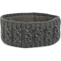 StyleBREAKER Stirnband "Stirnband mit Zopfmuster & Strass" 1 Stk.