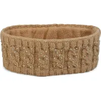 StyleBREAKER Stirnband "Stirnband mit Zopfmuster & Strass" 1 Stk.