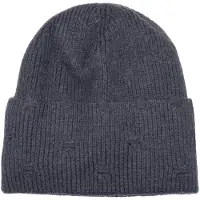 StyleBREAKER Strickmütze "Strickmütze mit Rippenmuster und Rissen" 1 Stk.