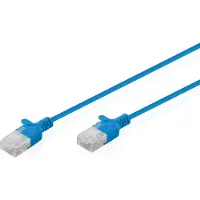 Digitus CAT 6 U-UTP Slim Patchkabel, 5 m, Schwarz, 5 m, Cat6, U/UTP (UTP), RJ-45, RJ-45, Schwarz