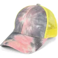 StyleBREAKER "Ponytail Baseball Cap Batik mit Mesh Einsatz" 1 Stk.