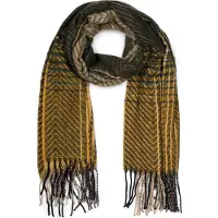 StyleBREAKER Strickschal "Feinstrick Schal Zick-Zack gestreift" 1 Stk.
