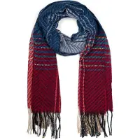 StyleBREAKER Strickschal "Feinstrick Schal Zick-Zack gestreift" 1 Stk.