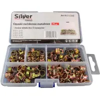 Silver Metallklemmen, 75 Stück.