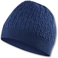 Falke Strickmütze "Mütze", Damen, Gr. onesize, tiefblau (6418), Mützen Strickmütze