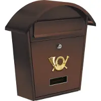 VOREL LETTERBOX 380x320x105mm BROWN ....
