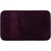 Gozze Badematte GÖZZE "Rio Premium", lila (beere), H:18mm, Polyester, Badematten, Badematte, Badteppich, Uni Farben, waschbar, rechteckig & rund erhältlich