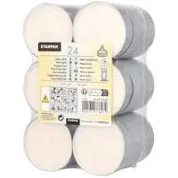 Papstar Starpak Maxi Lichte Ø 57 mm, 22 mm weiß 240 Stück
