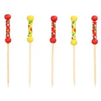 Papstar 40 Fingerfood - Spieße 7,5 cm "Mexico"