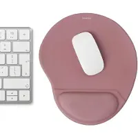 IMoshion Ergonomisches Mauspad - Mauspad mit Handgelenkstütze - 30 x 25 cm - Altrosa