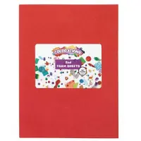 Colorations – Schaumstoffplatten Rot, 10 Stück
