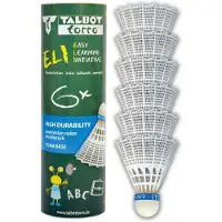 Talbot Torro - Badminton-Ball Eli Gr 6 Pieces (Medium Speed) weiß