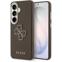 GUESS - Grained Big 4G Metal Logo (GUHCS26M5PS4RGGW) - Samsung Galaxy S26 Plus - Brown