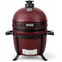 Patton Kamado Grill Holzkohlegrill "PREMIUM", Grill Ø33.5cm, Bordeaux