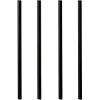 Papstar 100 Shake-Halme, Papier "pure" Ø 8 mm · 25 cm schwarz