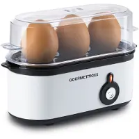 DS Produkte GOURMETmaxx Design-Eierkocher für 3 Eier mit Messbecher & Eierstecher - kompakt