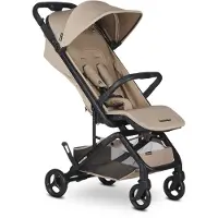 Easywalker Miley Go Buggy – leicht & kompakt, Einhand-Faltmechanismus, verstellbare Liegeposition, inkl. Regenverdeck & Schultergurt, Sand Taupe