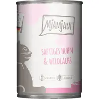 MjAMjAM Nassfutter - Dose Adult Cat - Huhn und Wildlachs - 6 x 400 g